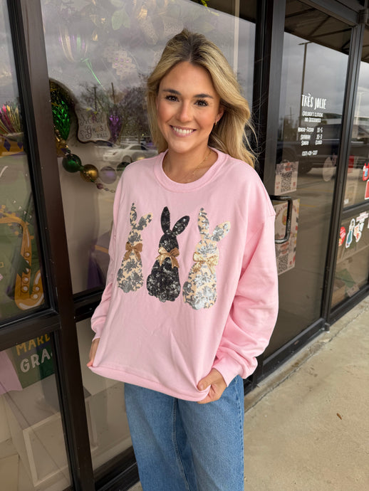 Preorder Easter Charm Sequin Sweater -  Kids & Adult
