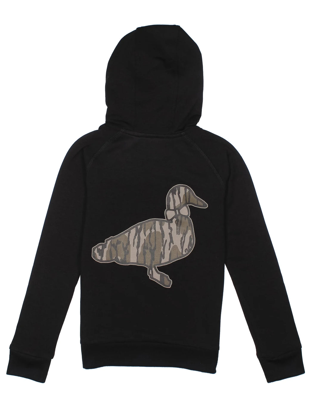 Boys Logo Mossy Oak Hoodie - Bottomland Black