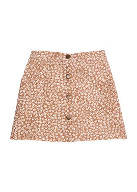 Emily Skirt-Aspen Floral Cinnamon