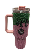 Pink Rhinestone Greenman Cup