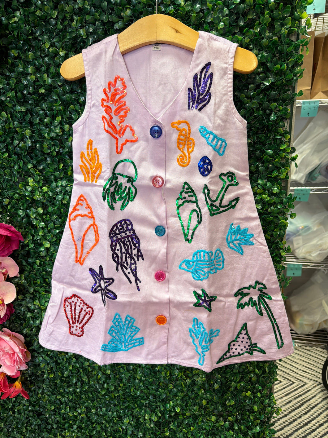 Sequin Purple Summer Dress