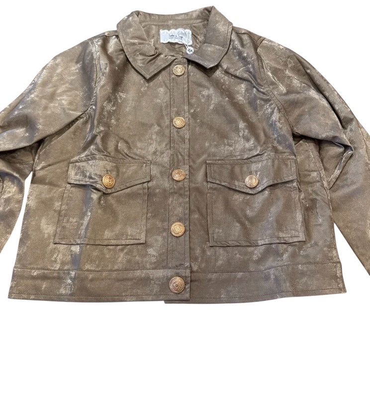 Tween New Chapter Jacket w Officer Buttons