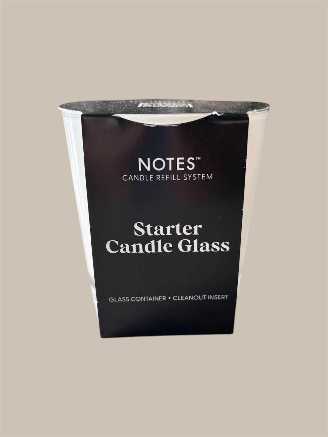 Notes Starter Candle Glass