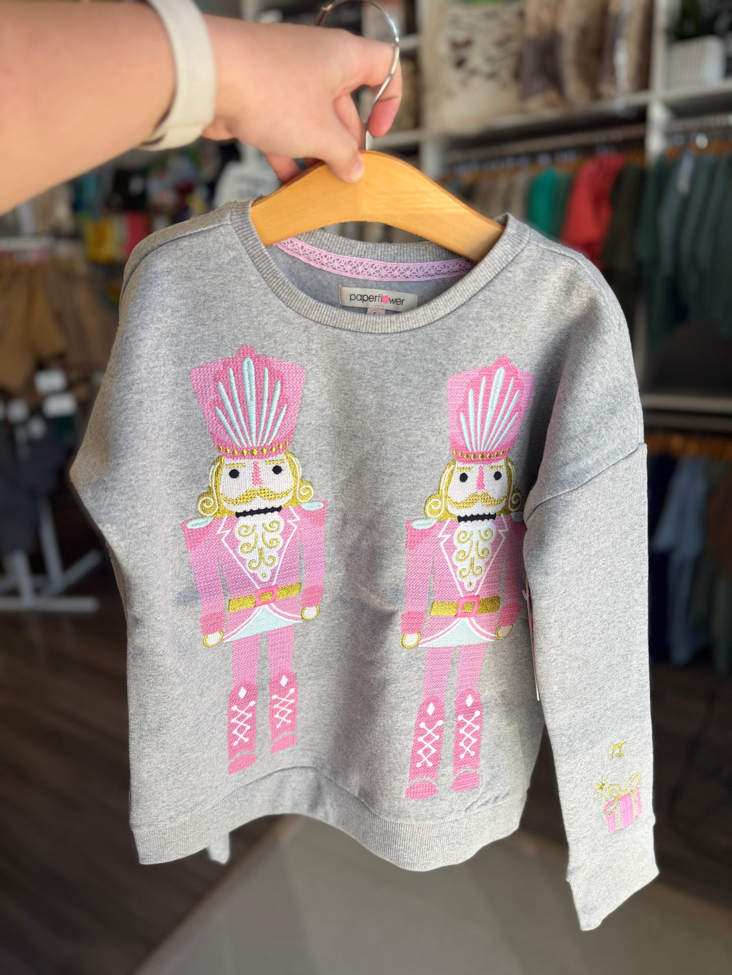 Nutcrackers Embroidery Sweatshirt