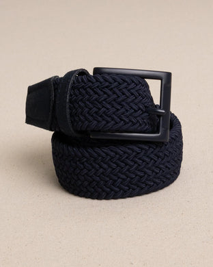 Southern Tide Navy Braided Belt