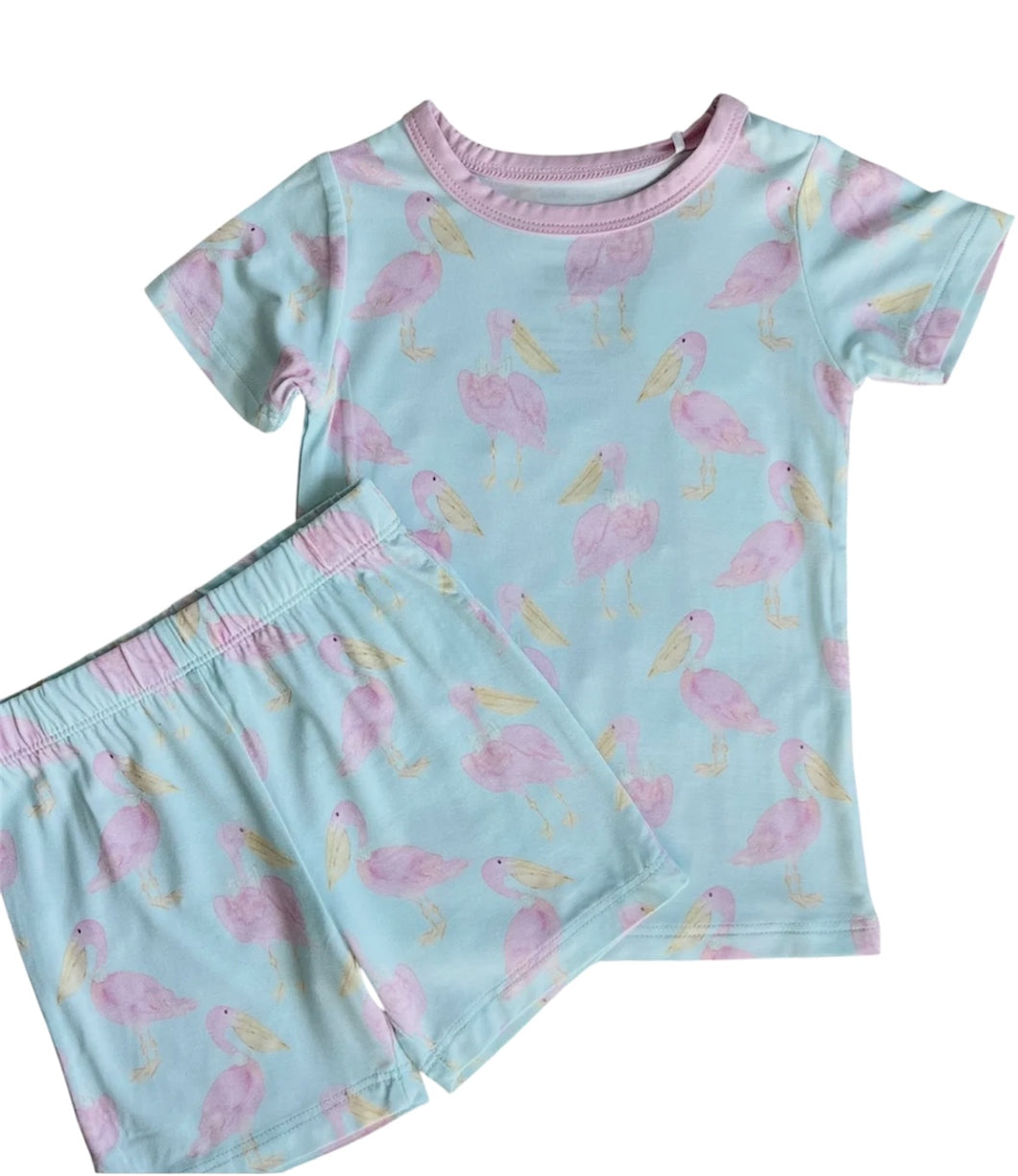 Pink Pelican Two Piece Pajamas Short Set