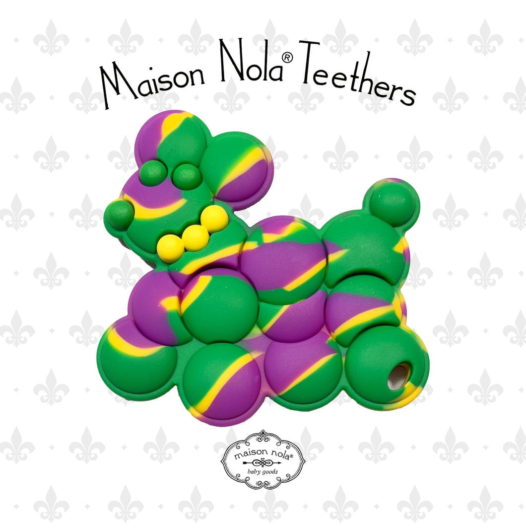 Beaded Dog Marble Teether