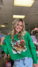 Preorder Sequin Santa's Sleigh Sweater