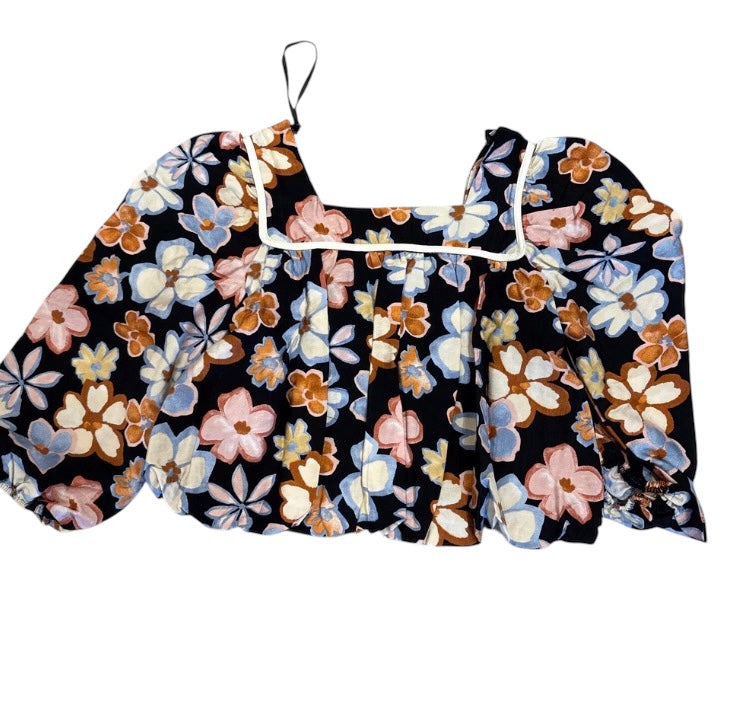 Tween Posy Bubble Woven Top