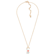 Short Gold Tone Necklace Featuring Candy Bear Charms