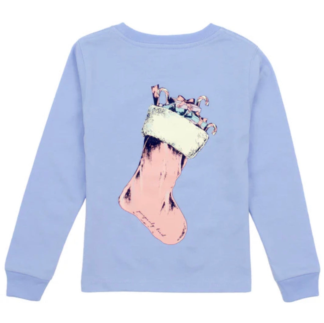 Girls Stocking LS Light Blue