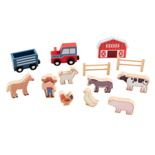 Farm House Wood Toy Set
