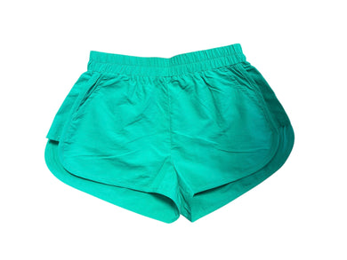 Tween Back & Forth Curved Hem Nylon Shorts