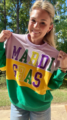Preorder Sequin Mardi Gras Sweater