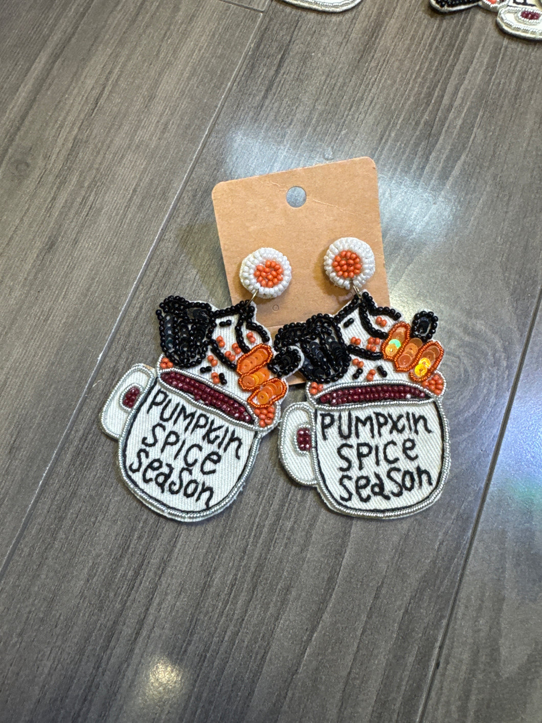 Pumpkin spice earring