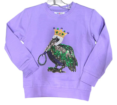 Mardi Gras Sequin Pelican