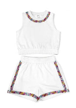 White Rainbow Gems Short Set