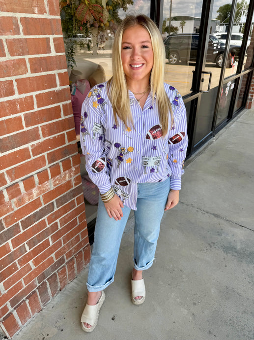 Preorder Game Day Button Down