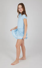 Girls Polo Top and Contrast Detailed Tennis Skort Outfit Set
