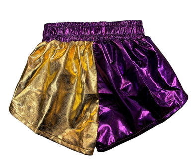 Purple\Gold Metallic Shorts