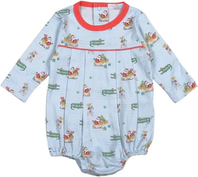 Cajun Christmas Pima Ruffled Bubble