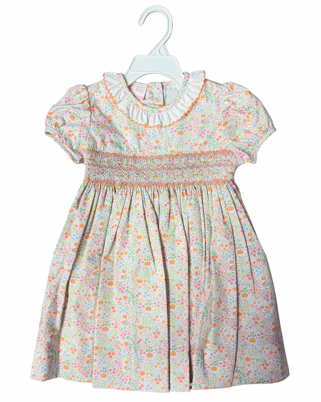 Pumpkin Floral Dress