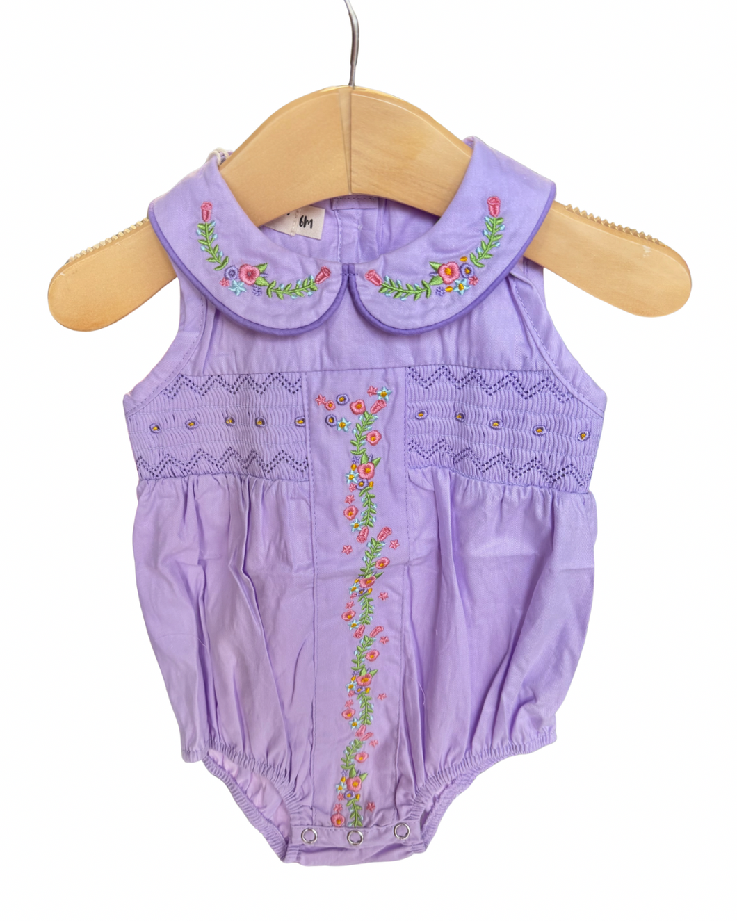 Purple Spring Floral Ruffle Bubble