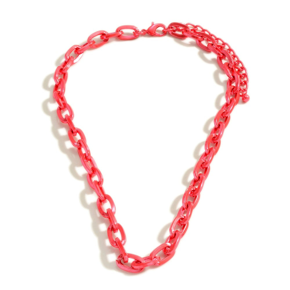 Short Chunky Chain Link Necklace