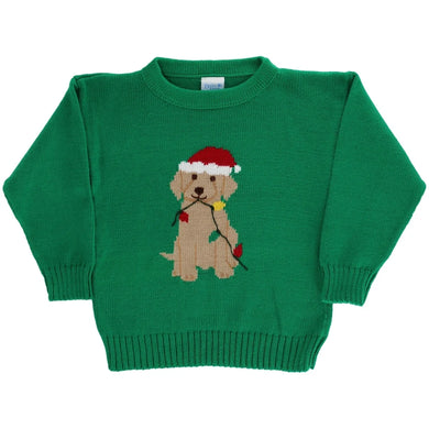 Crew Neck Sweater Christmas Lab/Kelly