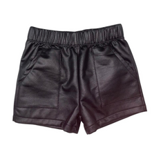 Faux Leather Shorts