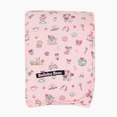 Candy Cane Lane Bamboo Blanket