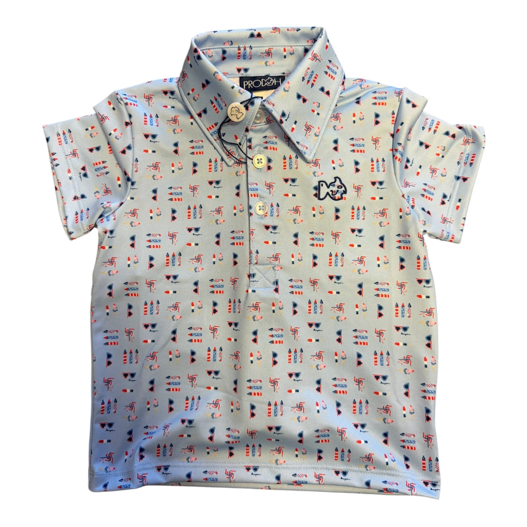 Red,White & Blue Pro Performance Polo