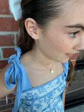 Tween Light Blue Binding Detail Maxi Dress