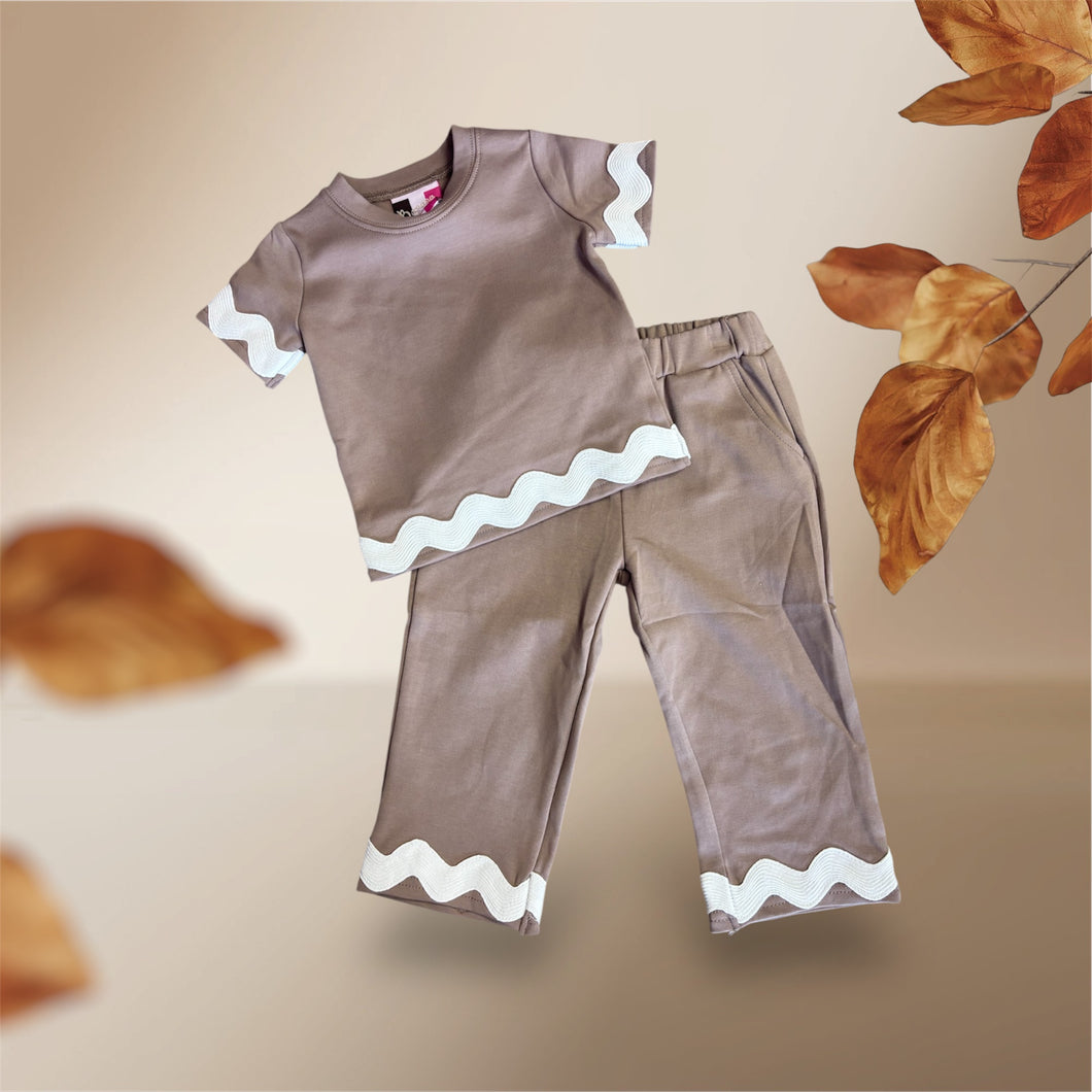Camila Ric Pant Set-Mocha