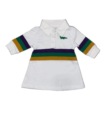 Mardi Gras Aline Dress with Side Pockets