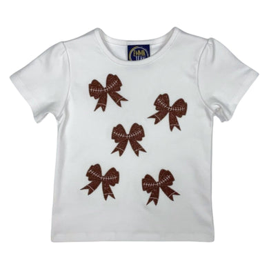 Football Bow Girls T-Shirt