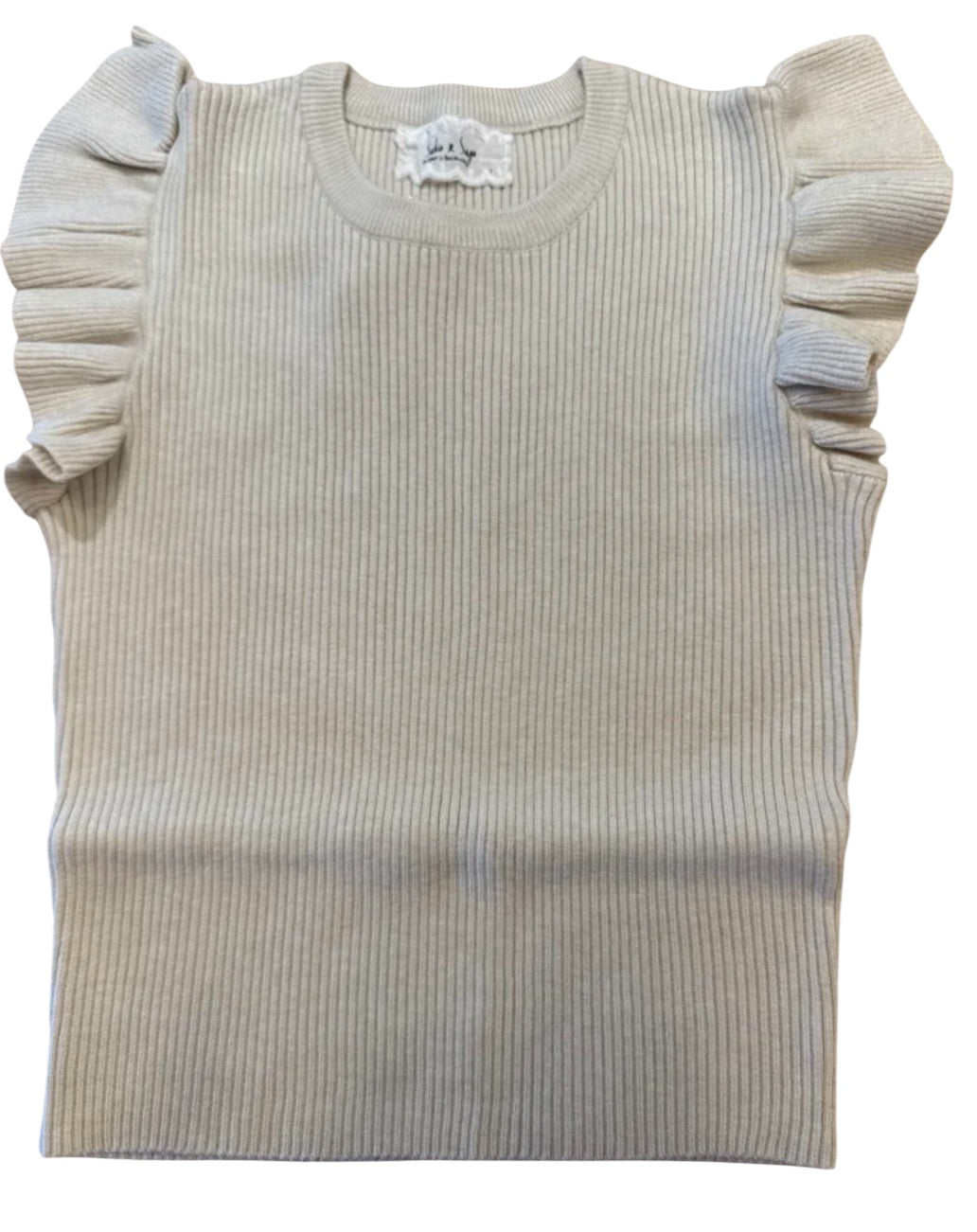 Tween Tiffany Ruffle Armhole Sweater