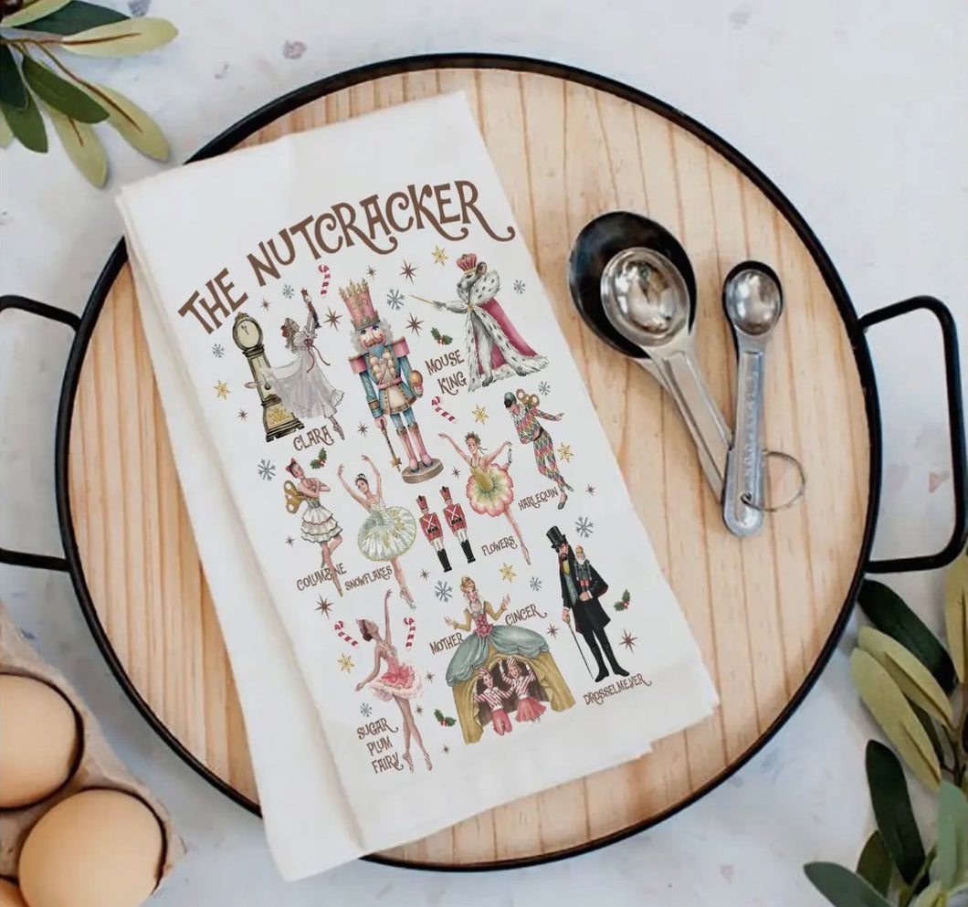 Chrisatmas Nutcracker Ballet Tea Towel