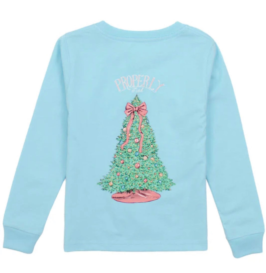 Girls Mery and Bright LS Powder Blue