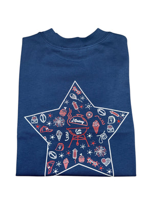 Star Logo Tee Navy