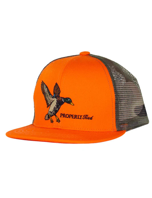 Boys Sportman Trucker Hat Flying Mallard