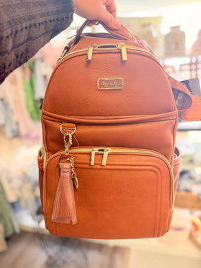 Cognac Boss Plus Backpack Diaper Bag