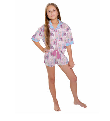 Kids Silky Swan Lake Short Sleeve