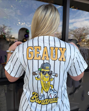 Banana Sequin Pinstripe Jersey