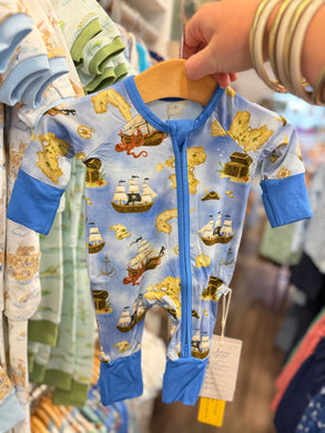 Maps and Mateys (Pirate) Bamboo Pajamas