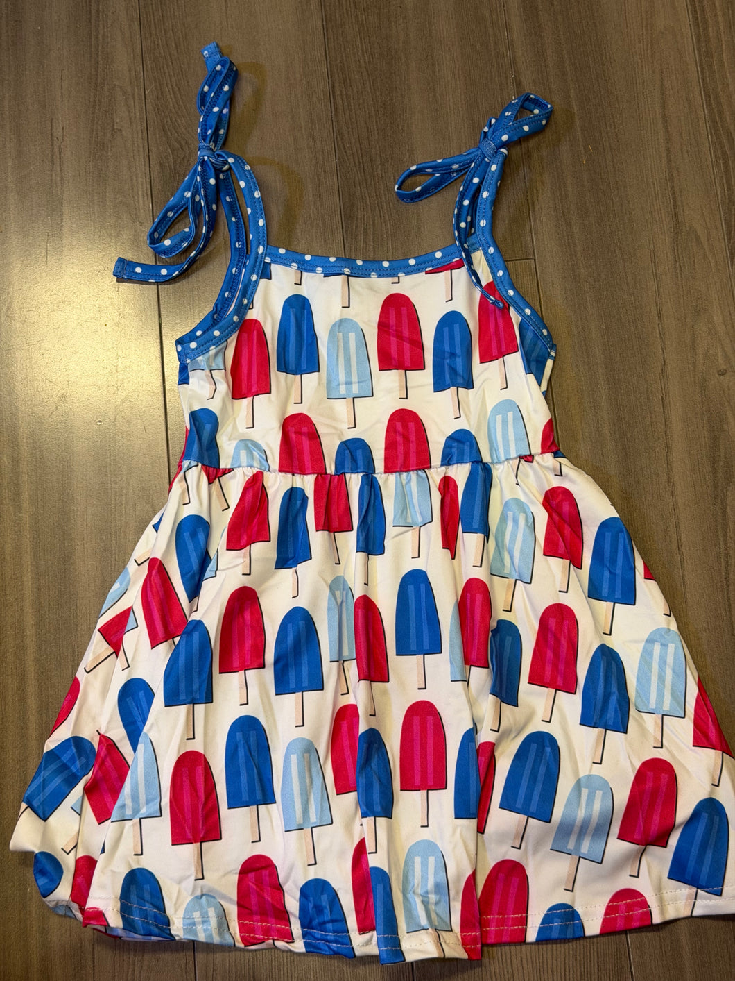 Red, White and Blue Popsicle Dress
