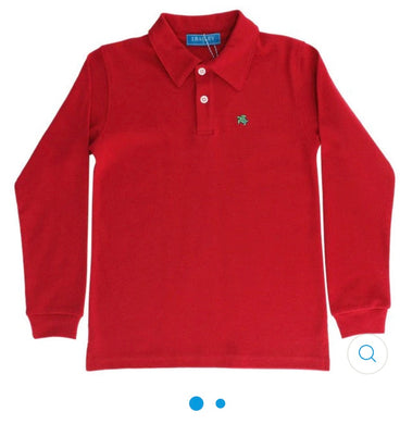 J Bailey L/S Polo Red