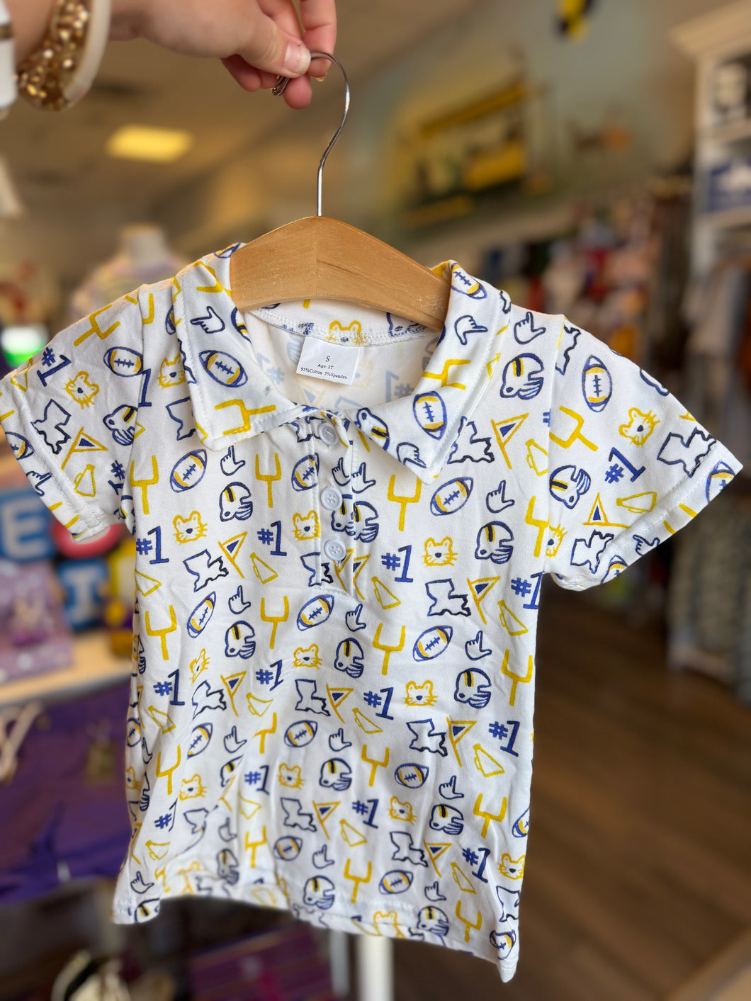 Blue & Gold Game Day Shirt