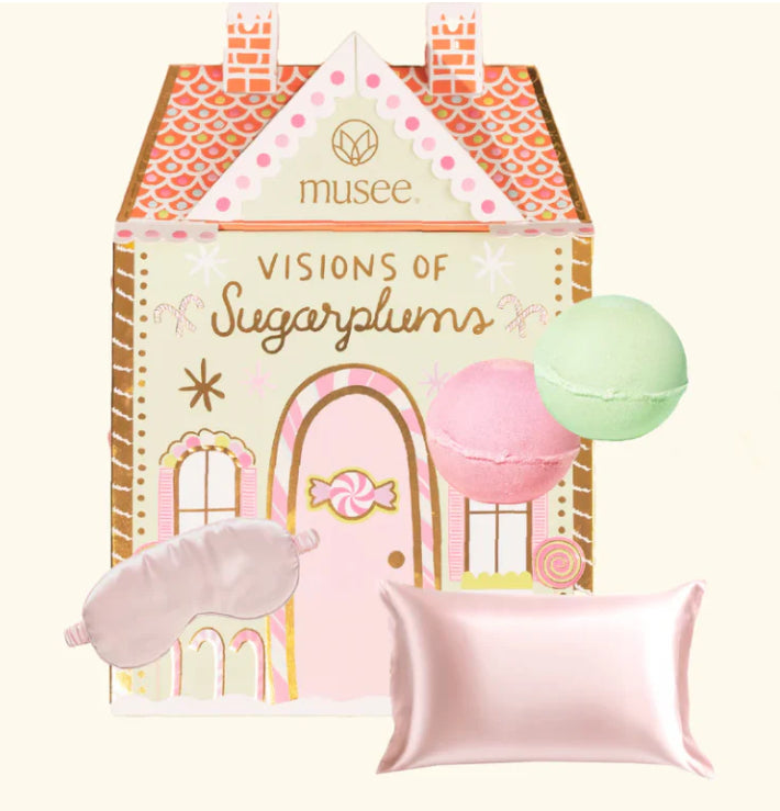 Visions of Sugarplum Bath Balm, Pillowcase, and Eye Mask Set