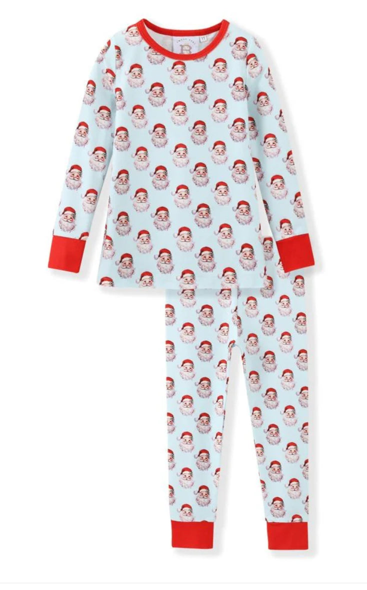 Blue Santa Pajamas
